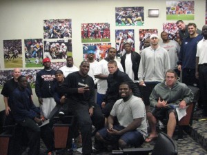 2009 Pats Rookies in Team Room 2009 Pats Rookies in team room