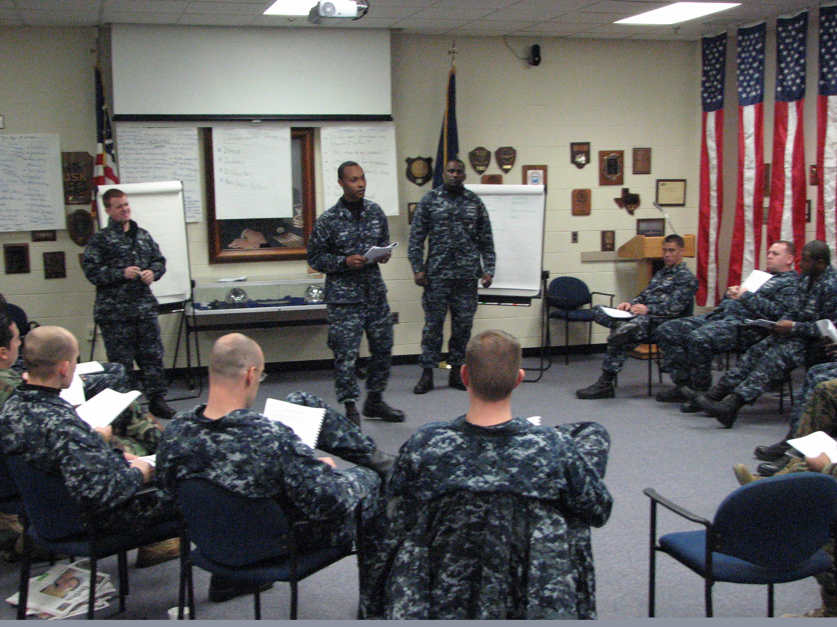 Sailors leading scenario US Navy Sailors leading an MVP scenario
